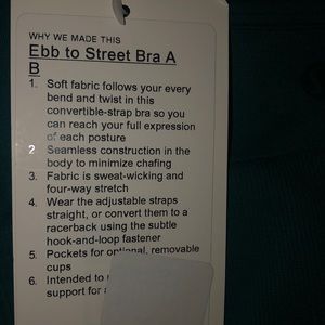 Lululemon Ebb To Street Bra